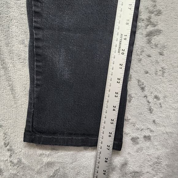 Gloria Vanderbilt Jeans Womens 12P PETITE Faded Black Amanda High Rise Slim Leg - Picture 14 of 16